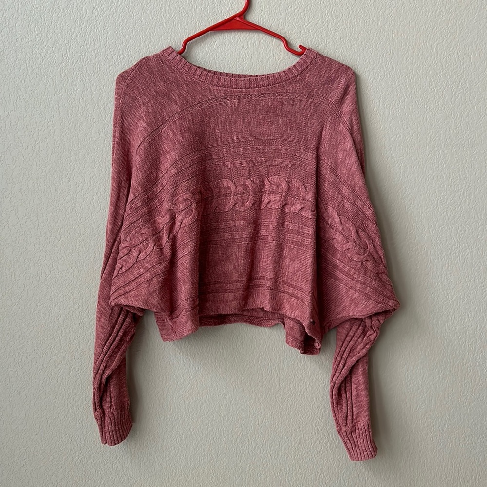 🐅hollister dark pink sweater